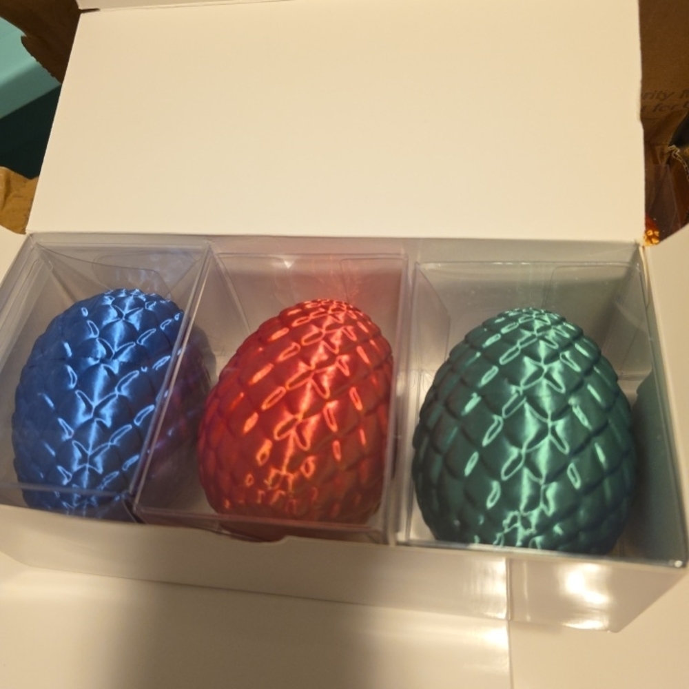 **🐰After Easter Sale 🐰** Set of Three(3) Metallic Dragon Eggs Multiple Colors